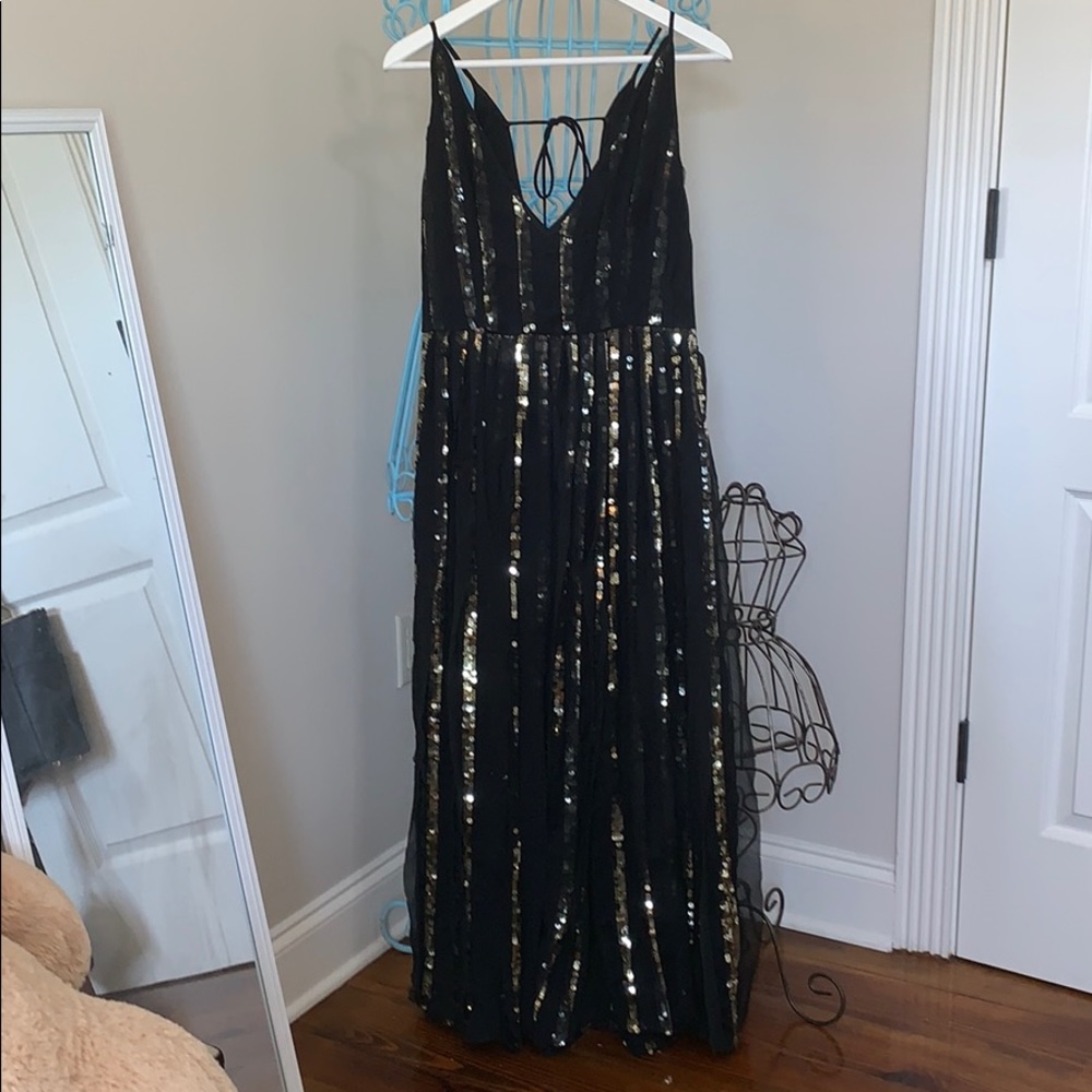sequin maxi dress